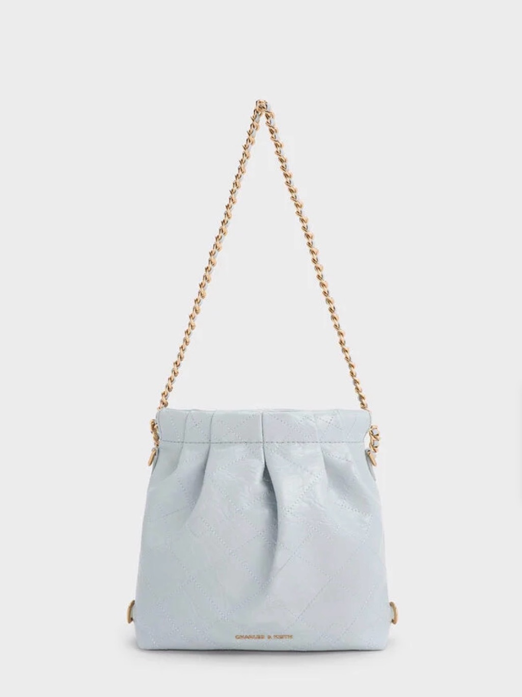 Charles & Keith Sea Salt Blue Duo Chain Bag